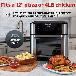 Vortex® Plus 10-quart Air Fryer Oven with text use up to 60% less energy
